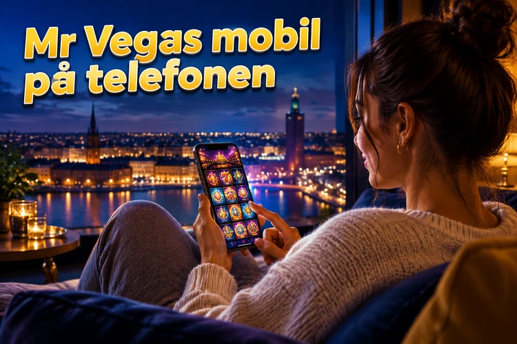 Mr Vegas mobil på telefonen